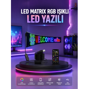 Rgb Led Panel Renkli Işık Efektli Dekoratif Aydınlatma