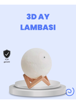 Rgb Modlu 16 Renkli Ay Gece Lambası 3d Baskı