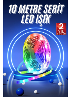 Rgb Neon Şerit Led Lamba 10 Metre İç Mekan Tasarımına Uygun
