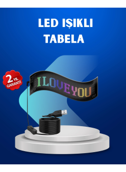 Rgb Renkli Led Ekran Tabela Usb Bağlantılı Ve Kayan Yazı Destekli