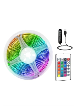 Rgb Şerit Led 10 Metre Led Işık Kumanda İle Kontrol Rgb