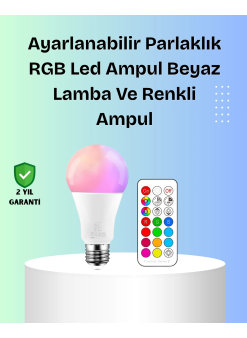 Rgbw Teknolojili Akıllı Led Ampul, Zamanlayıcılı