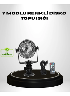 Ritme Duyarlı Led Disko Topu – Renkli Işık Gösterili Parti Lambası