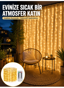Romantik Ambiyans İçin Uzaktan Kumandalı Günışığı Peri Led Yeni Nesil