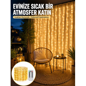 Romantik Ambiyans İçin Uzaktan Kumandalı Günışığı Peri Led Yeni Nesil