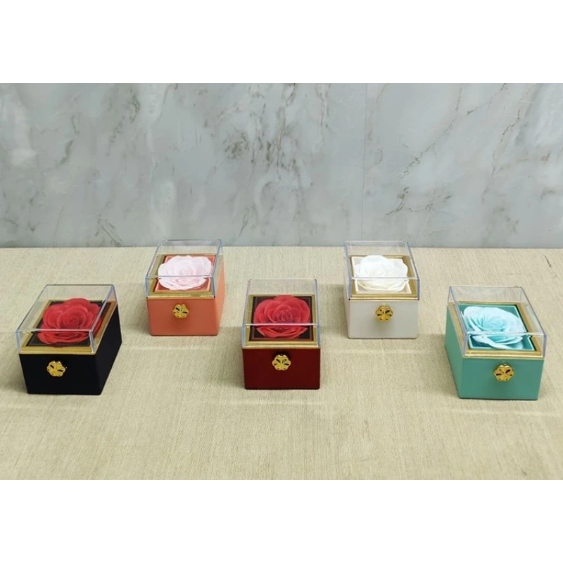 Romantik Gül Yüzük Kutusu Kare Alk5008 Romantik Gül Yüzük Kutusu Kare Alk5008