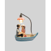 Romantik Sandal Üzerinde Çift Figürü Led Gece Lambası Masa Dekoru Yeni Nesil Romantik Sandal Üzerinde Çift Figürü Led Gece Lambası Masa Dekoru Yeni Nesil