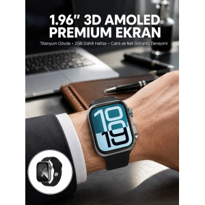 Rs12 Pro+ 2025 Serisi Özel Üretim Full Ekranlı Akıllı Saat – Nabız Ve Uyku Takibi, Bluetooth Arama, Garantili, Güçlü Batarya