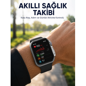 Rs12 Pro+ 2025 Serisi Uzun Şarj Süreli Garantili Full Ekranlı Özel Üretim Akıllı Saat – 2gb Hafıza, Amoled, Gps, Sesli Arama Yeni Nesil