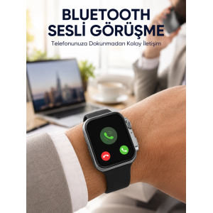 Rs12 Pro+ Titanyum Kasa Akıllı Saat – Uyku Ve Nabız Takibi, Suya Dayanıklı, Bluetooth Arama Yeni Nesil
