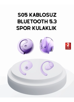 S05 Bluetooth 5.3 Kulaklık Ipx4 Su Geçirmez Hızlı Eşleşme Güçlü Stereo Ses