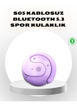 S05 Kablosuz Kulaklık Bluetooth 5.3 Ipx4 Su Geçirmez Stereo Ses Otomatik Bağlantı