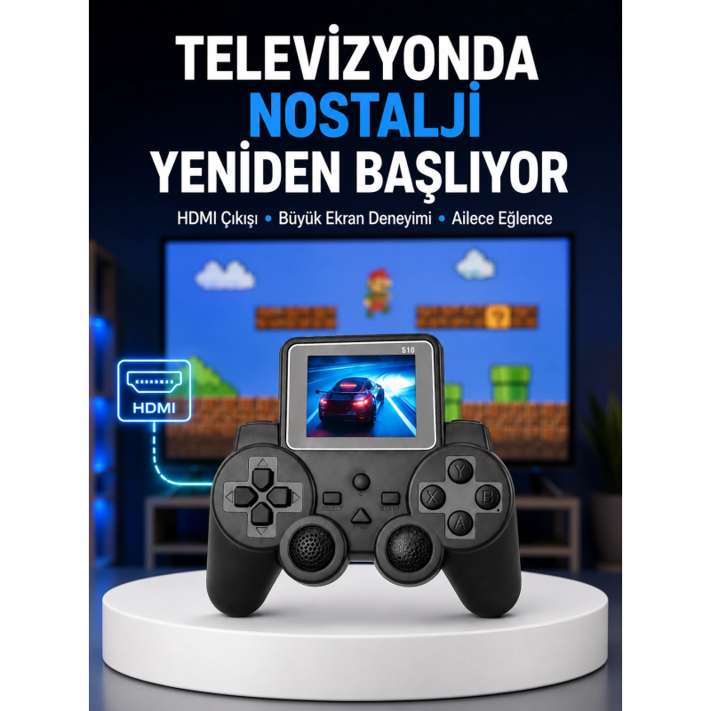 S10 Gamepad Hdmı Tv Bağlantılı 520 Klasik Retro Oyun 2025 Seri Orijinal Yeni Nesil S10 Gamepad Hdmı Tv Bağlantılı 520 Klasik Retro Oyun 2025 Seri Orijinal Yeni Nesil