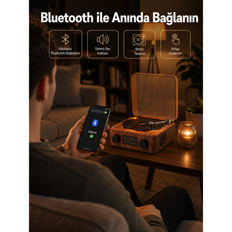 Saatli Gece Işıklı Hoparlör – Modern Ve Vintage Tasarım Yeni Nesil Saatli Gece Işıklı Hoparlör – Modern Ve Vintage Tasarım Yeni Nesil