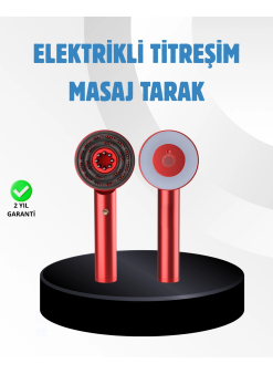 Saç Büyüme Destekleyici Elektrikli Masaj Tarak Led Ve Titreşimli