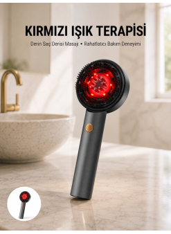 Saç Büyüme Destekleyici Elektrikli Masaj Tarak Yağ Aplikatörlü Yeni Nesil