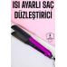 Saç Düzleştirici Isı Ayarlı Seramik Kaplama Döner Kablo Yıpranma Karşıtı