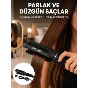 Saç Düzleştirici Seramik Plakalı 230c Hızlı Isınma 360° Kablo Yeni Nesil
