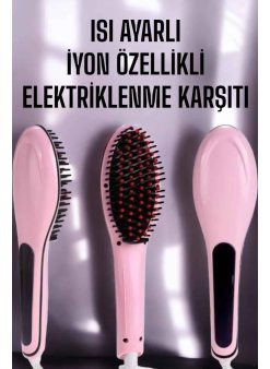 Saç Düzleştirici Tarak Isı Ayarlı Yıpranma Önleyici Düzleştirici Fön Tarak