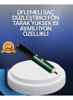 Saç Kurutma, Düzleştirici Ve Tarak Tek Cihazda – 3 Kademeli Isı Ayarı