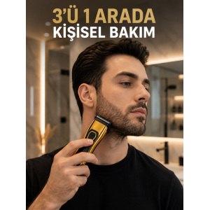 Saç, Sakal, Burun Ve Kulak Bakımı İçin Çok Amaçlı Tıraş Makinesi
