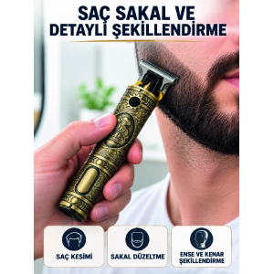 Saç Sakal Ense Düzeltme Makinesi 300 Dakika Çalışma Süreli Şarj Edilebilir