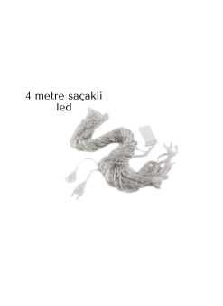 Saçaklı 4 Metre Perde Led