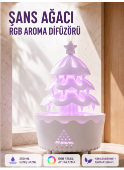 Şans Ağacı 250 Ml Ultrasonik Hava Nemlendirici Rgb Işıklı Aroma Difüzörü