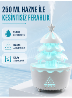 Şans Ağacı Led Işıklı Ultrasonik Buhar Makinesi Esansiyel Yağ Aroma Yayıcı