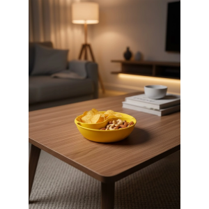 Sarı Çerezlik Kase Seti 4 Adet 3x12 Cm