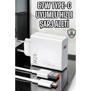 Şarj Aleti Turbo Hızlı 67w Type-c Hızlı Şarj