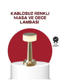 Şarj Edilebilir Led Masa Lambası – Usb Girişli, Metal Yapı