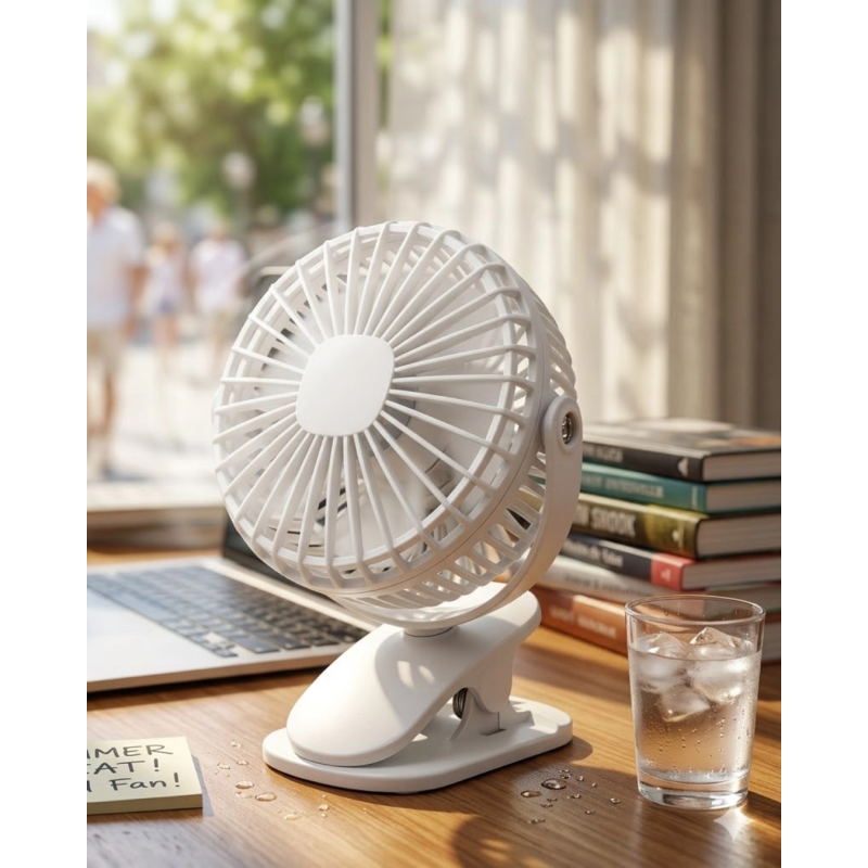 Şarjda Ve Fişte Çalışabilen Portatif Mini Fan Şarjda Ve Fişte Çalışabilen Portatif Mini Fan