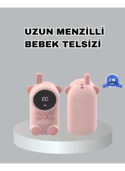 Şarjlı Bebek Telsizi Uzun Mesafe 22 Kanal Lcd Ekran Vox Modu 400 Mah