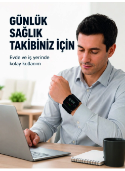 Şarjlı Bilekten Dijital Tansiyon Ölçer Geniş Lcd Ekranlı