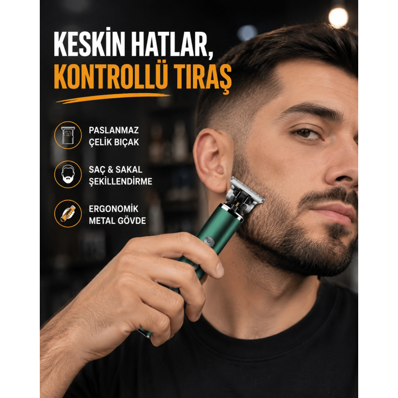 Şarjlı Erkek Tıraş Makinesi – 180 Dakika Pil Ömrü, 2.5 Saat Hızlı Şarj, Usb Ve Powerbank Uyumlu Şarjlı Erkek Tıraş Makinesi – 180 Dakika Pil Ömrü, 2.5 Saat Hızlı Şarj, Usb Ve Powerbank Uyumlu