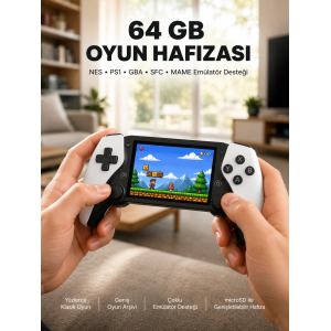 Şarjlı, Hafıza Kart Destekli Oyun Konsolu Yeni Nesil