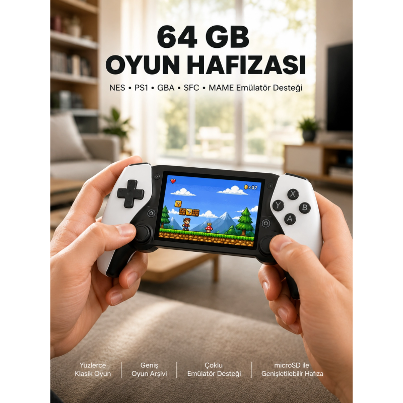 Şarjlı, Hafıza Kart Destekli Oyun Konsolu Yeni Nesil Şarjlı, Hafıza Kart Destekli Oyun Konsolu Yeni Nesil
