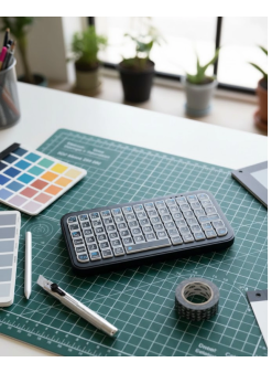 Şarjlı Kablosuz Mini Rgb Klavye Uzun Pil Ömürlü