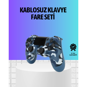 Şarjlı Kablosuz Ps4 Oyun Kolu Titreşimli Hassas Kontrol