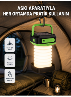 Şarjlı Led Lamba – Dokunmatik Sensörlü, 3 Kademeli Parlaklık
