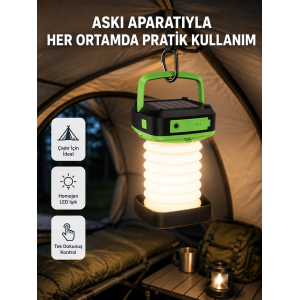 Şarjlı Led Lamba – Dokunmatik Sensörlü, 3 Kademeli Parlaklık