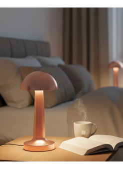 Şarjlı Mantar Masa Lambası 3 Seviyeli Dokunmatik Led Usb Şarj Özellikli