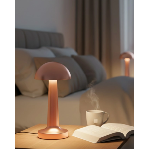 Şarjlı Mantar Masa Lambası 3 Seviyeli Dokunmatik Led Usb Şarj Özellikli