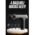 Şarjlı Masaj Tabancası 4 Başlıklı Mini Masaj Tabancası Ve Masaj Aleti