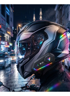 Şarjlı Motosiklet Kask Intercom Kulaklık Bluetooth 5.3 Teknolojisi