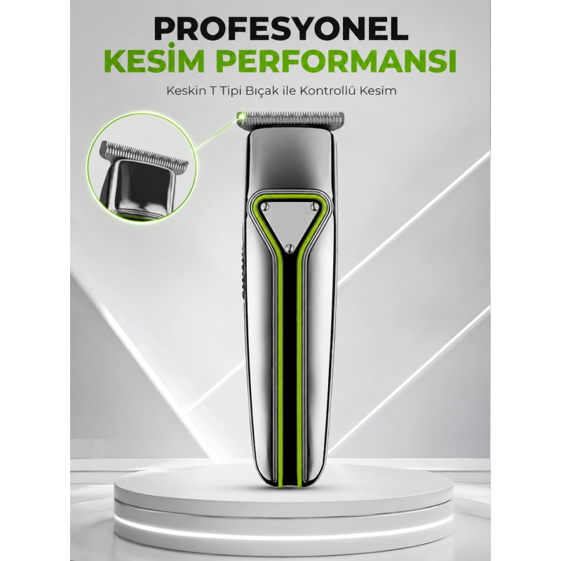 Şarjlı Saç Sakal Tıraş Makinesi T Başlıklı 1 2 3 Mm Taraklı Kablolu Ve Kablosuz Kullanım Şarjlı Saç Sakal Tıraş Makinesi T Başlıklı 1 2 3 Mm Taraklı Kablolu Ve Kablosuz Kullanım