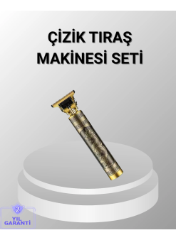 Şarjlı T Bıçaklı Saç Ve Sakal Tıraş Makinesi – 3 Başlıklı, Güçlü Motorlu, 2 Saat Kullanım