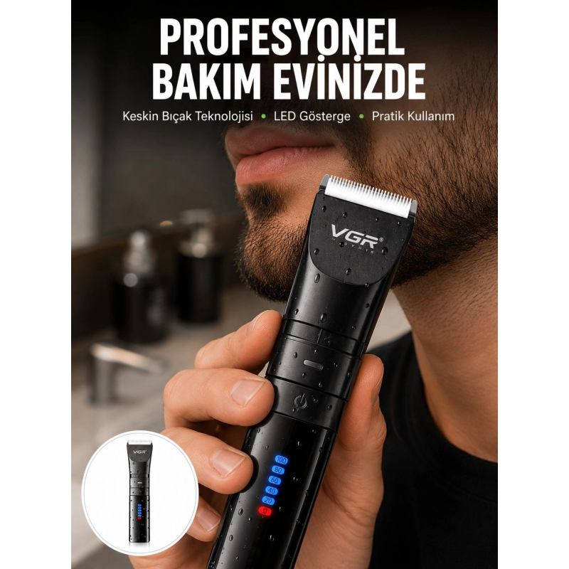 Şarjlı Tıraş Makinesi –dijital Ekranlı, Hızlı Şarjlı, Profesyonel Kesim Seti Yeni Nesil Şarjlı Tıraş Makinesi –dijital Ekranlı, Hızlı Şarjlı, Profesyonel Kesim Seti Yeni Nesil