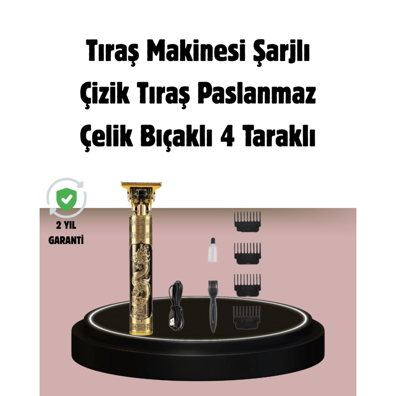 Şarjlı Titanyum Bıçaklı Saç Kesme Makinesi Şarjlı Titanyum Bıçaklı Saç Kesme Makinesi